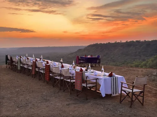 Bush Dinner Set up at Entikko Safari Lodge