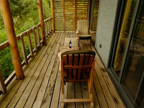 Kiho Gorilla Lodge Private balcony