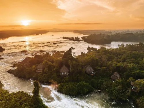 Amid the bubbling waters of the Nile, Lemala Wildwaters lodge sparkles with luxury